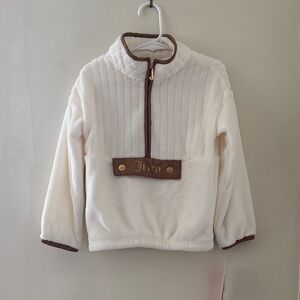 Juicy Couture Cream Fleece with Brown and Gold Details